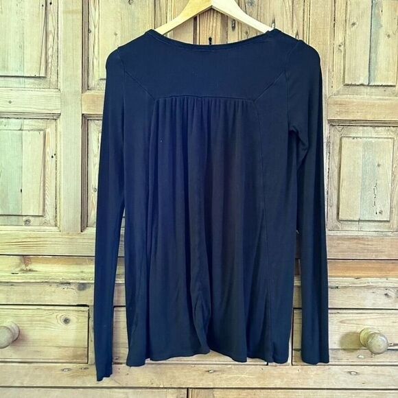 We The Free XS Black Oversized Long Sleeve Blouse - Picture 5 of 6